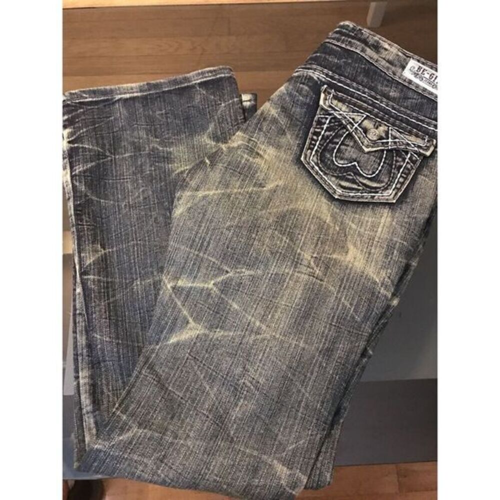 Be-Girl Retro Vintage Stonewashed Stretch Jeans 9/10 Distressed Sexy Blues